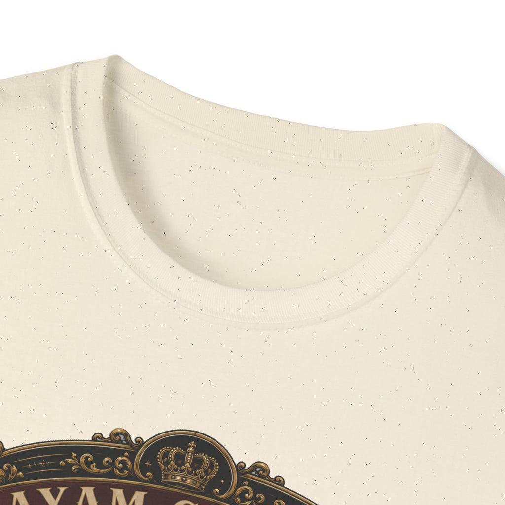 Ayam Cemani Heritage Badge T-Shirt — Rare All-Black Rooster Graphic Tee