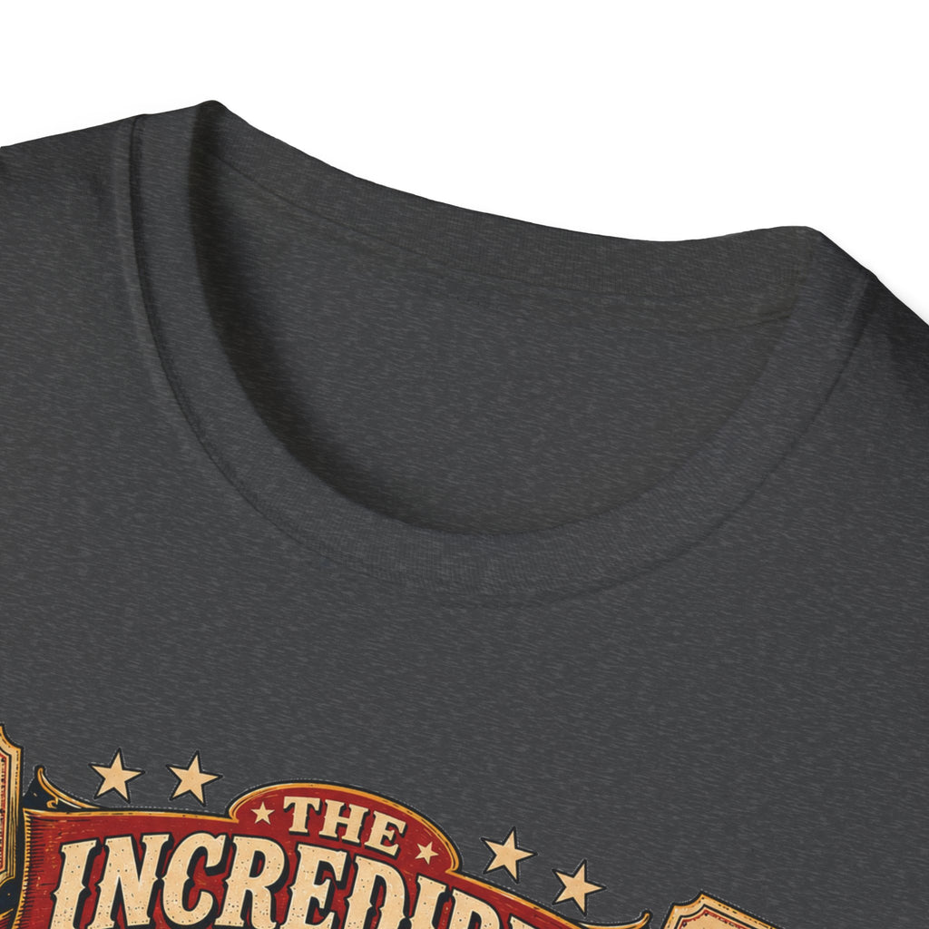 Incredible Feathered Strongman Brahma T-Shirt — Vintage Poster Rooster Tee