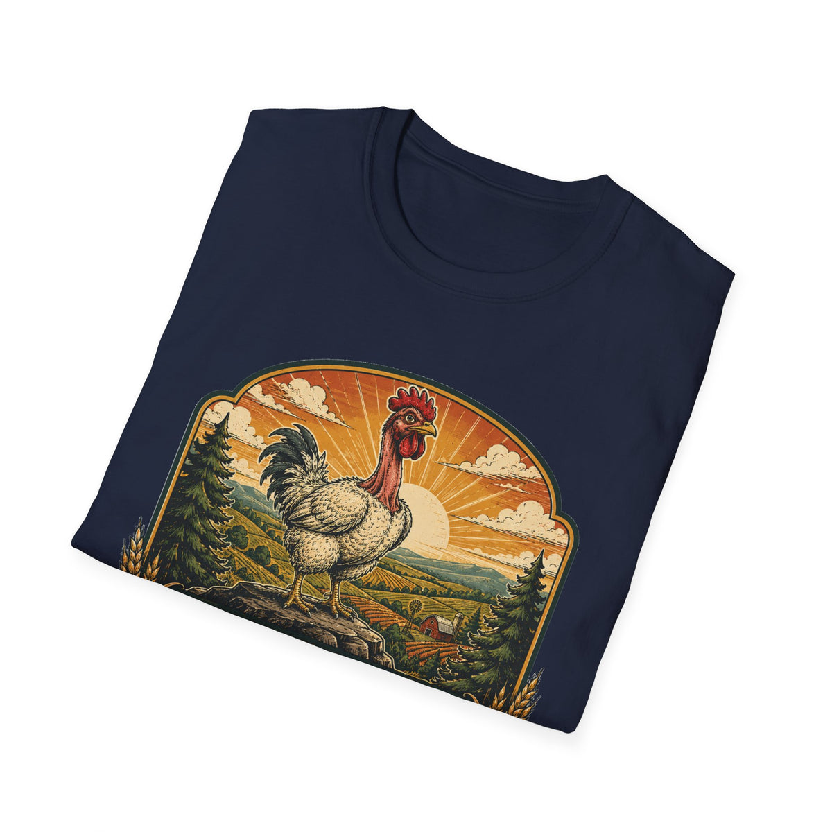 Bare Neck National Park Emblem T-Shirt — Naturally Ventilated Rooster Naked Neck Turken Tee