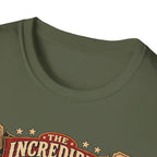 Incredible Feathered Strongman Brahma T-Shirt — Vintage Poster Rooster Tee