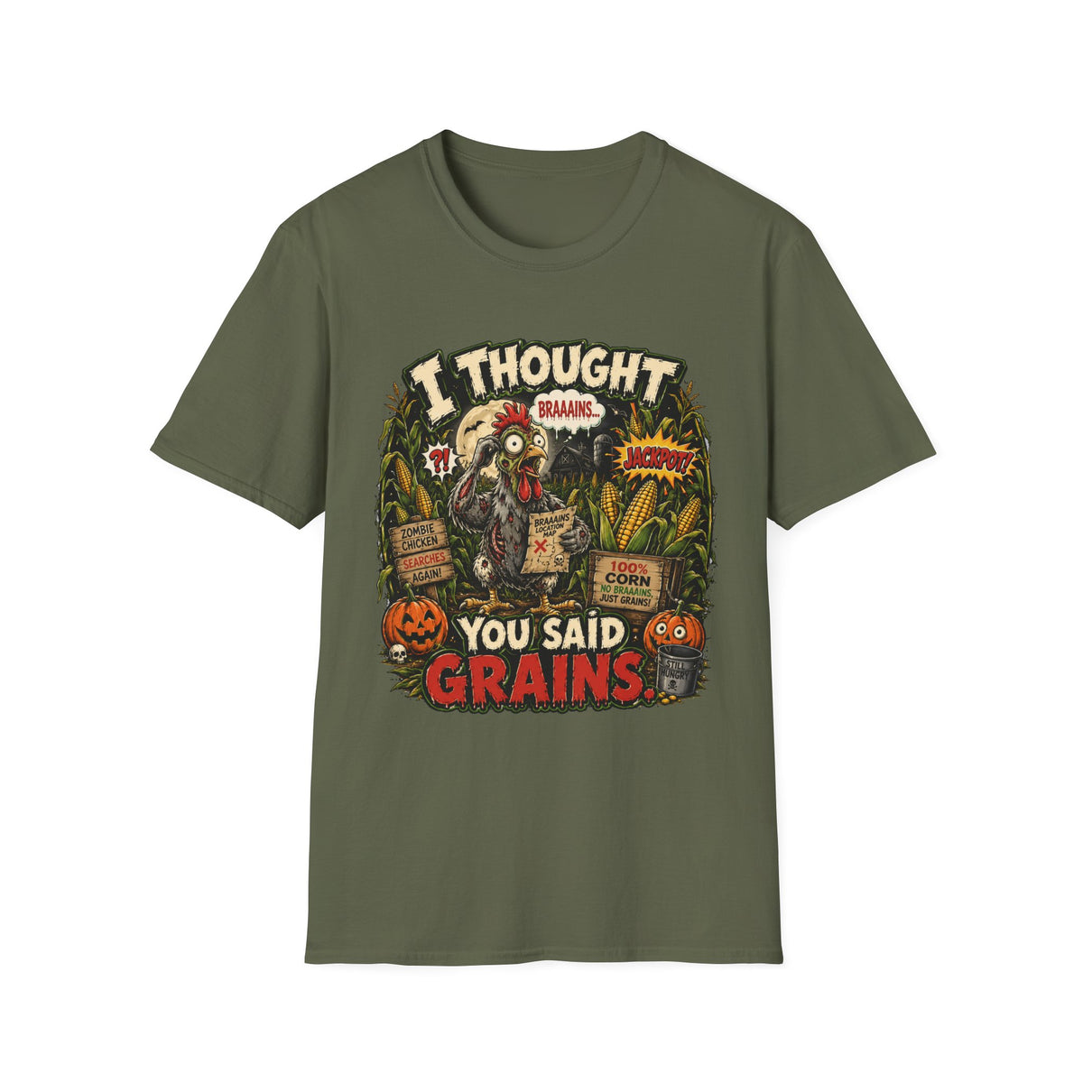 Zombie Chicken's Cornfield Jackpot T-shirt, photo 4