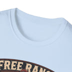 Free Range Road Crew Brahma T-Shirt — Biker Rooster Graphic Tee