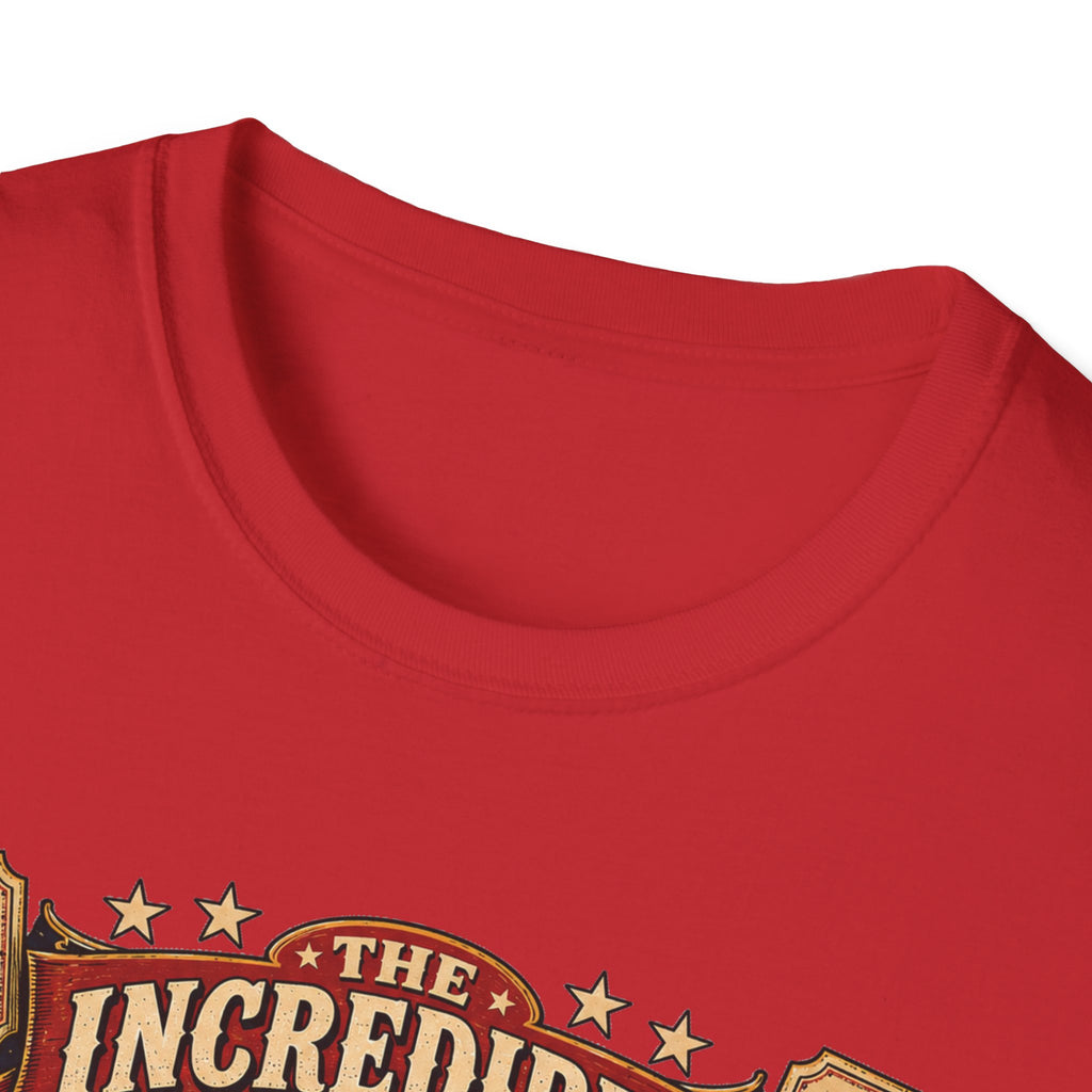Incredible Feathered Strongman Brahma T-Shirt — Vintage Poster Rooster Tee