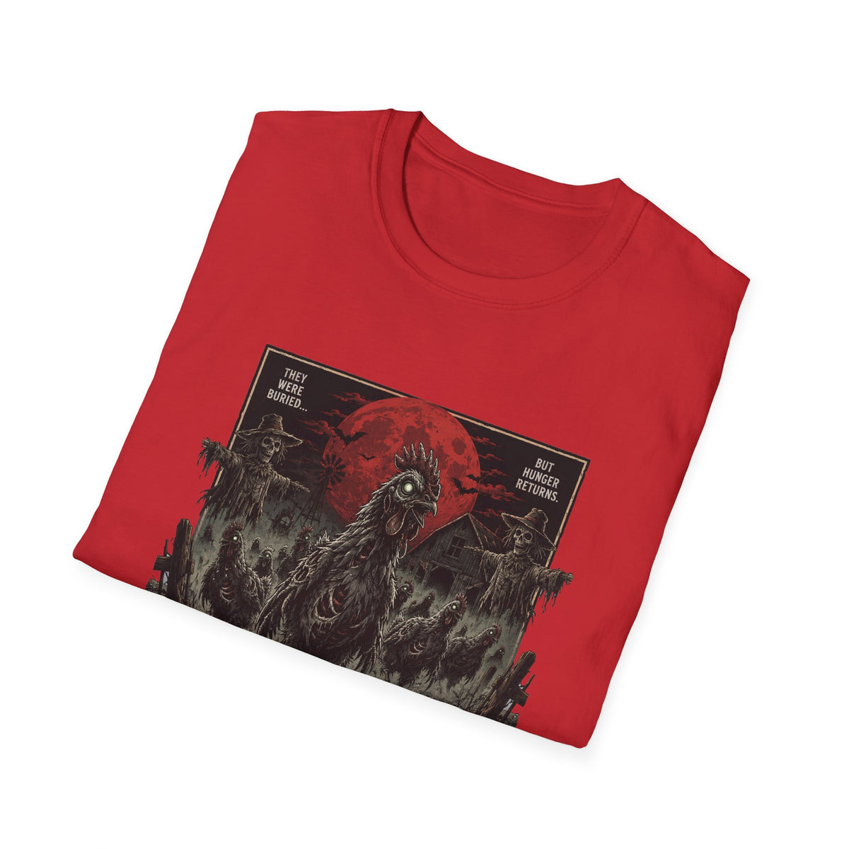 Rise of the Undead Poultry T-Shirt — Zombie Chicken Uprising Tee