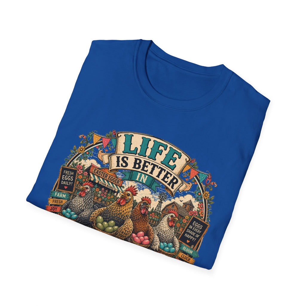 Colorful Farm Festival Easter Egger T-Shirt — Life is Better in Color Tee