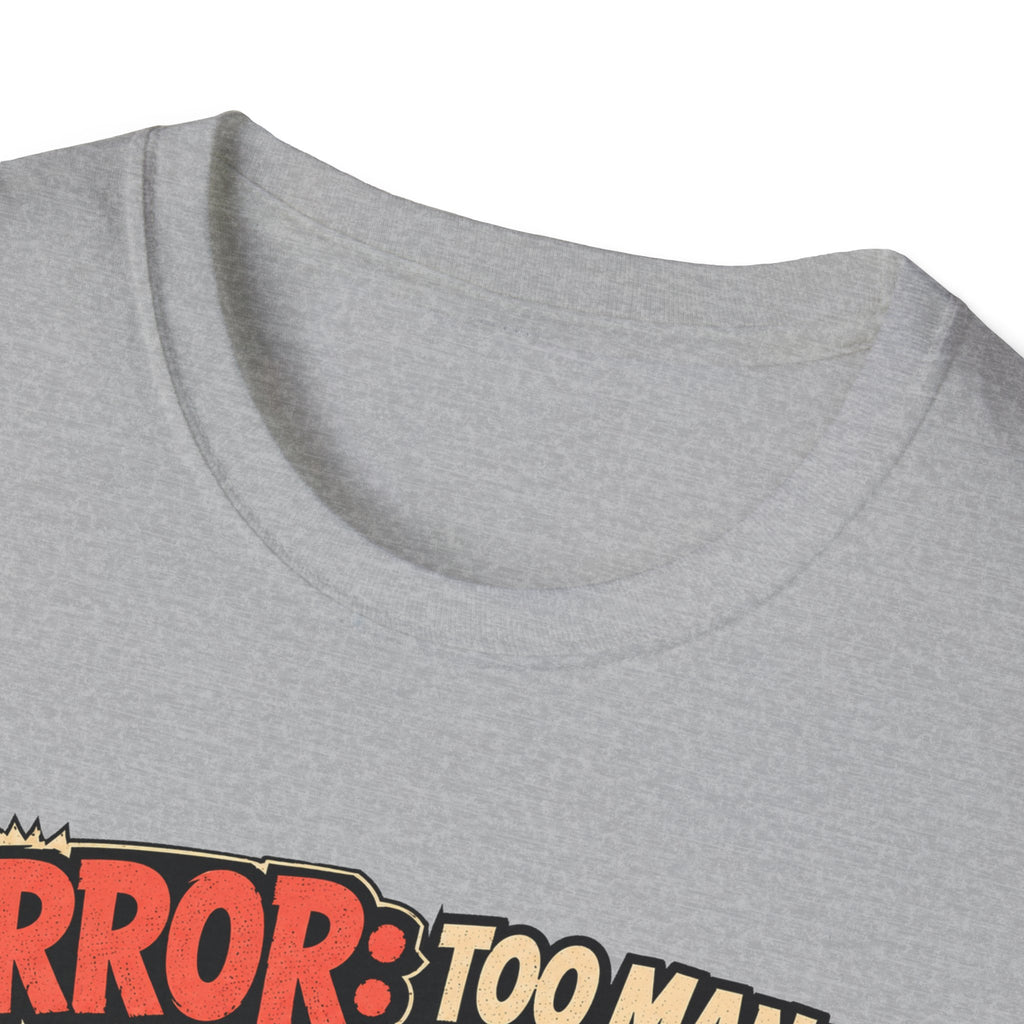 Too Many Chickens Error T-Shirt — Chicken Math Calculator Tee