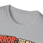 Too Many Chickens Error T-Shirt — Chicken Math Calculator Tee