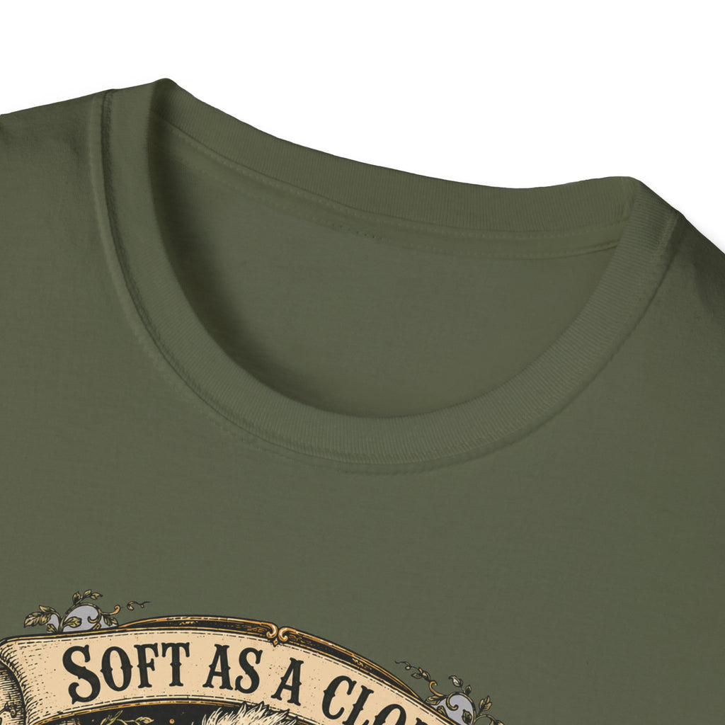 Soft as a Cloud Silkie T-Shirt — Floral Wreath Hen Tee
