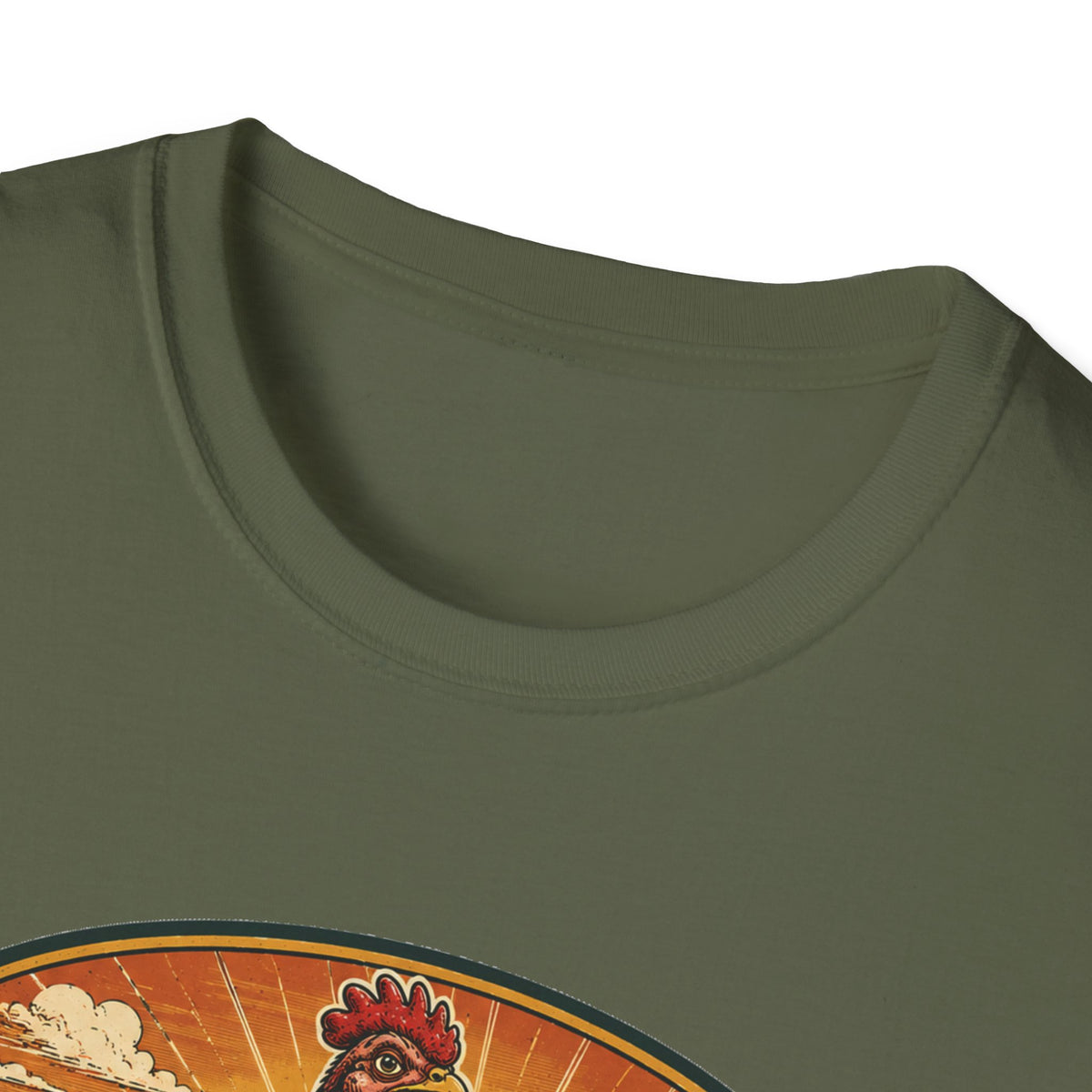 Bare Neck National Park Emblem T-Shirt — Naturally Ventilated Rooster Naked Neck Turken Tee