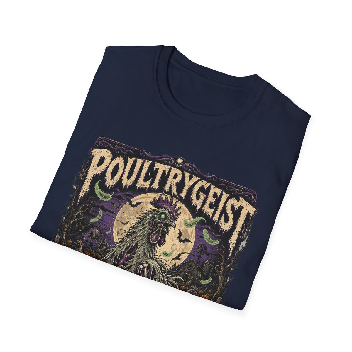 Poultrygeist T-Shirt — Haunted Harvest Night Zombie Chicken Tee