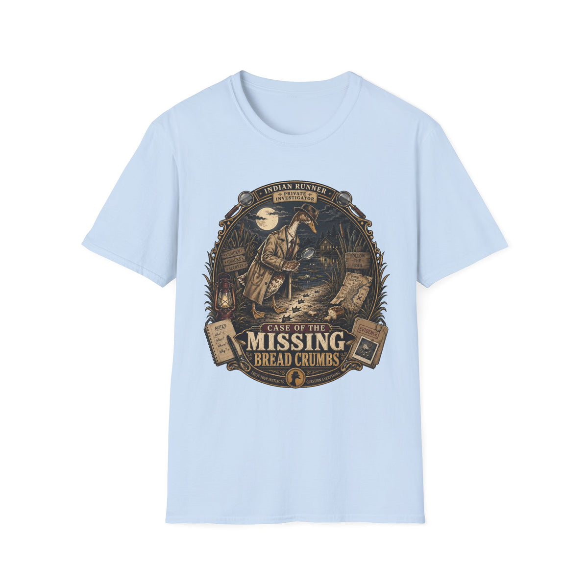 The Case of the Missing Breadcrumbs Indian Runner T-shirt, photo 2