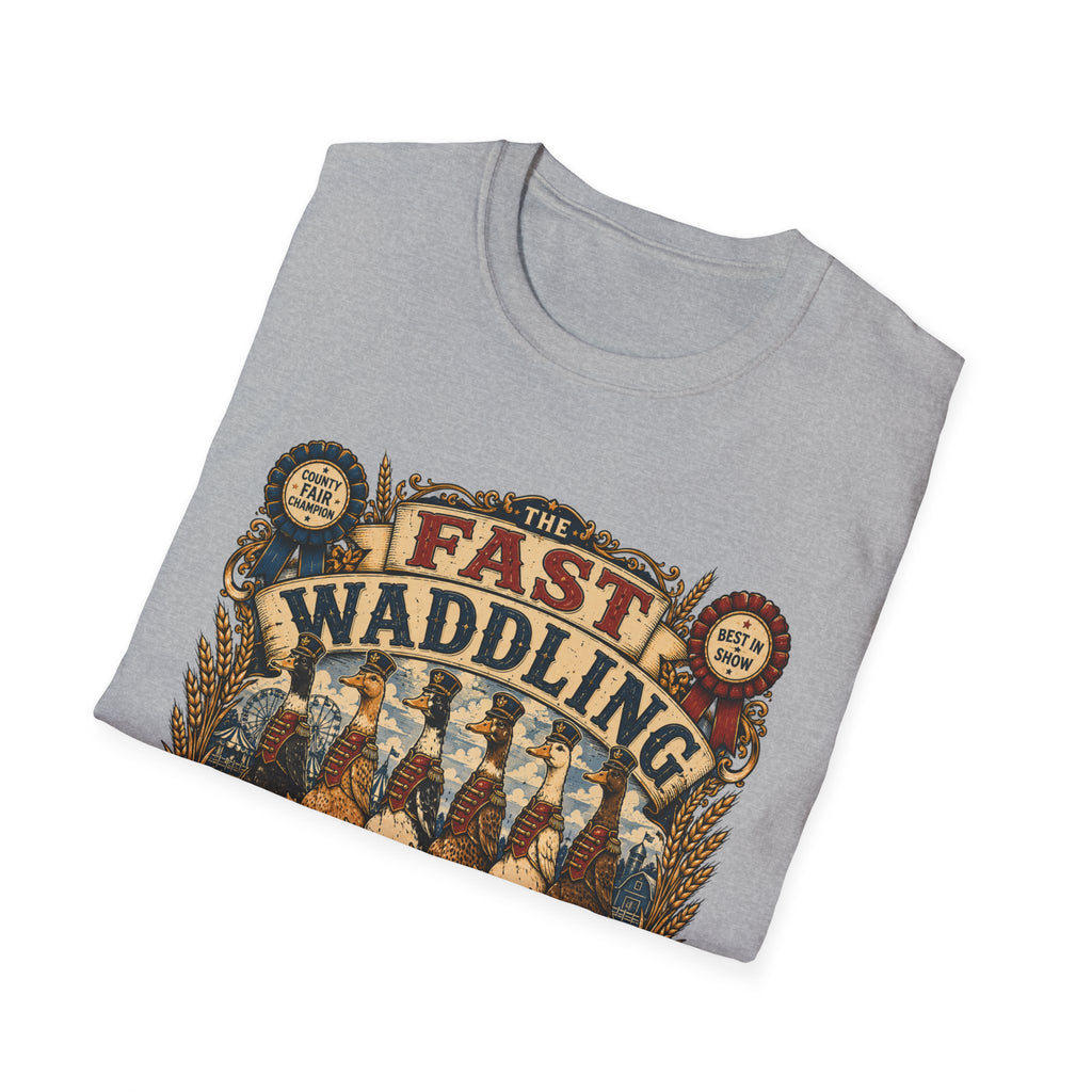 Fast Waddling Division Indian Runner T-Shirt — No Running, Except Them Tee