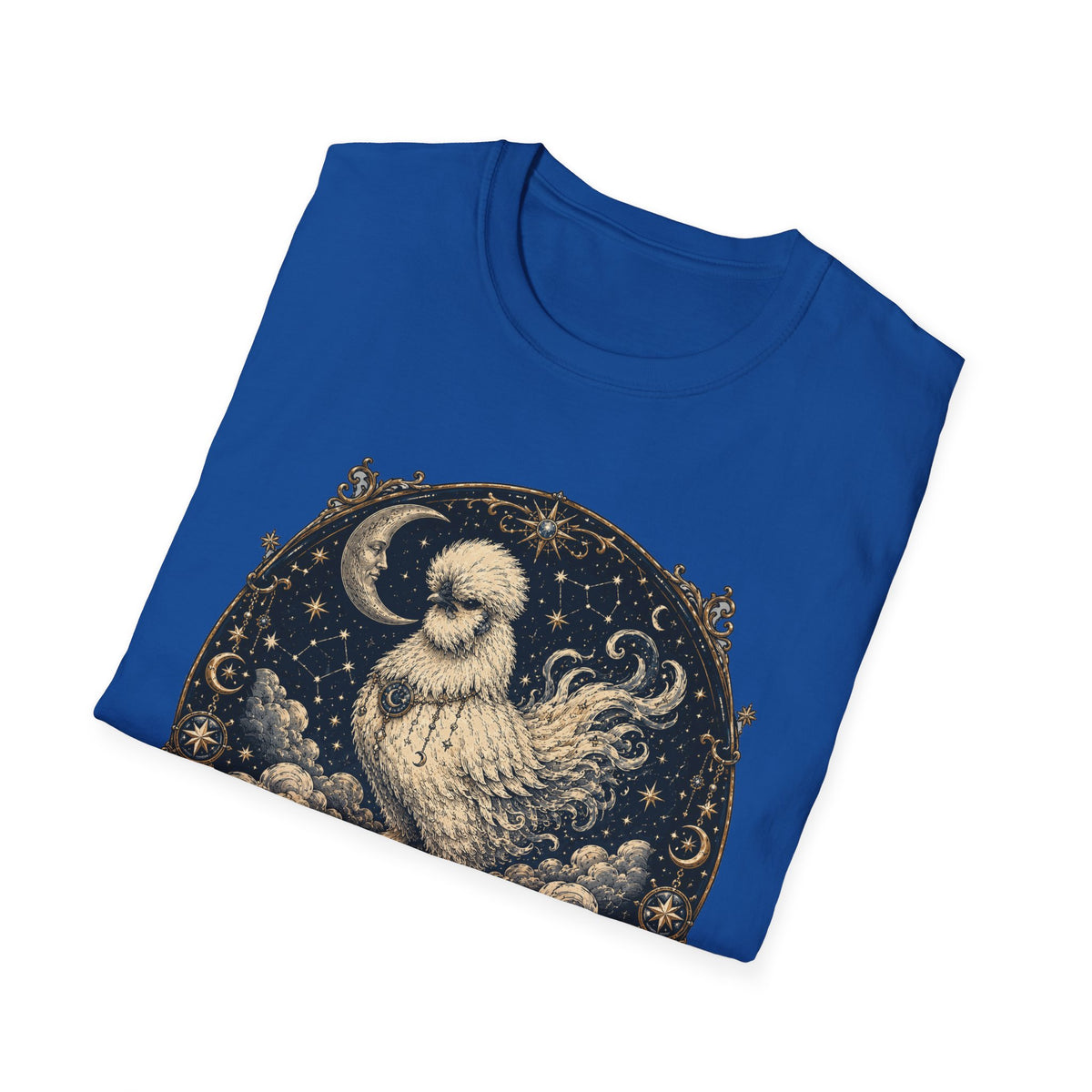 Featherborn Dreamer Silkie T-Shirt — Celestial Moonlit Hen Tee