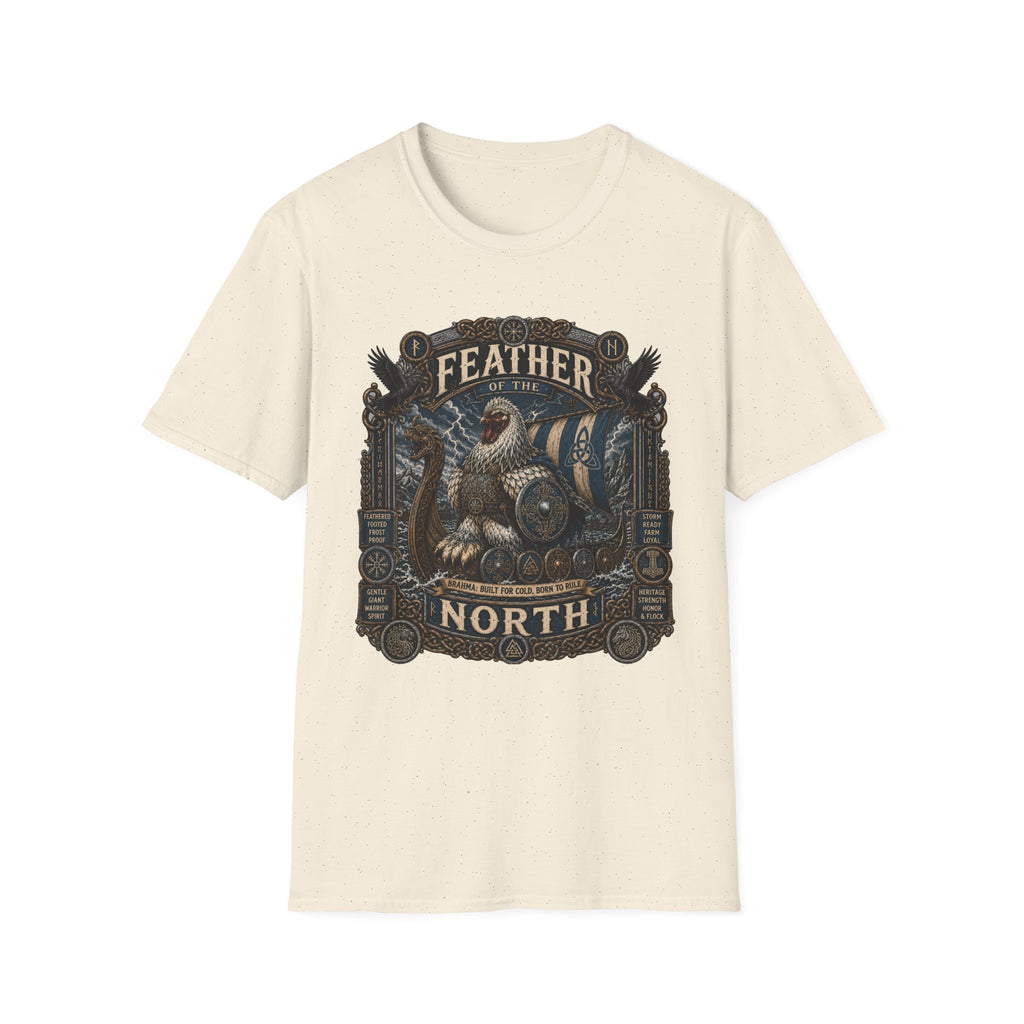Feather of the North Brahma T-Shirt — Nordic Warrior Rooster Tee