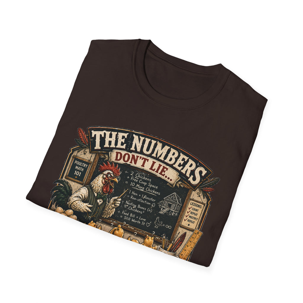 The Numbers Don't Lie They Multiply T-Shirt — Poultry Math 101 Tee