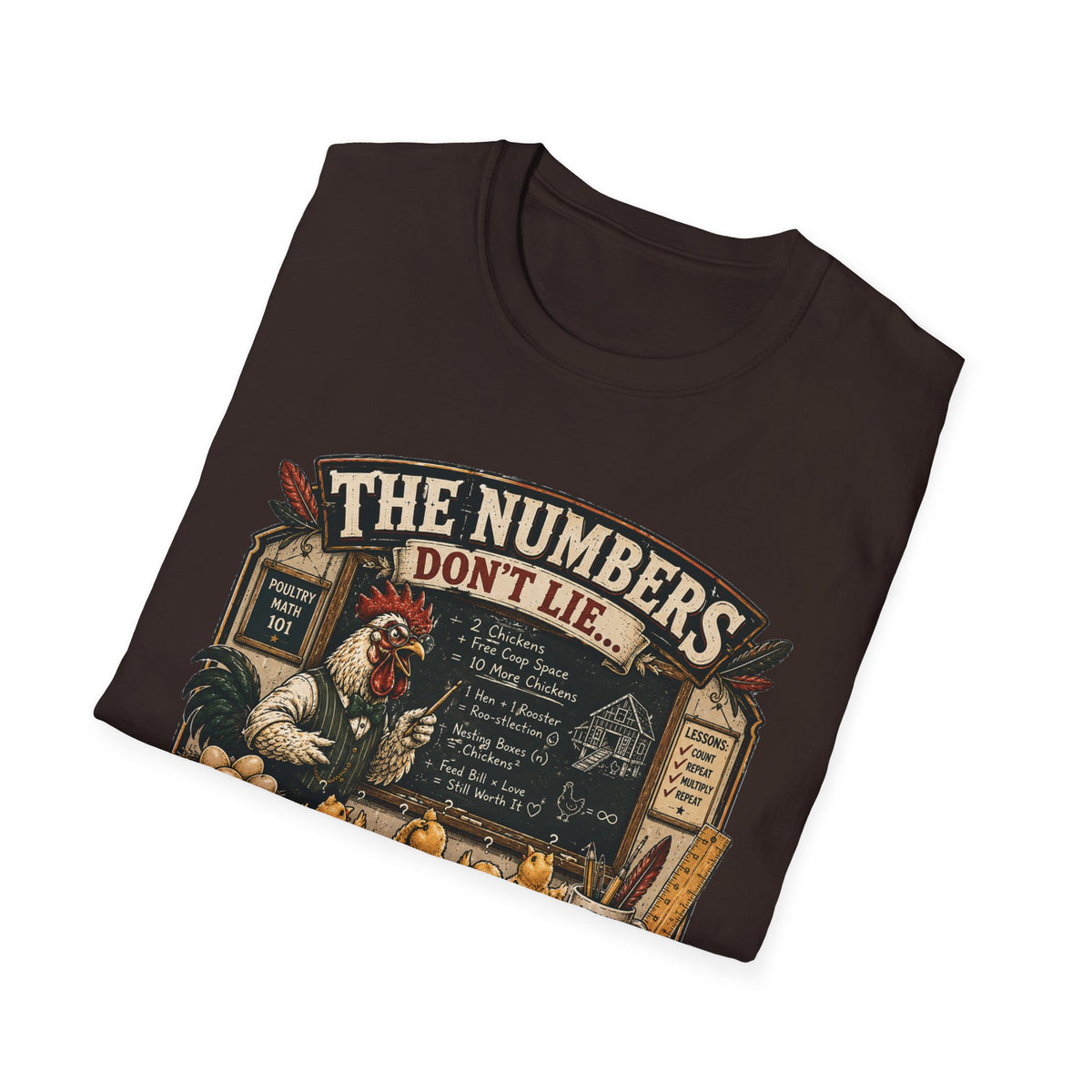The Numbers Don't Lie They Multiply T-Shirt — Poultry Math 101 Tee