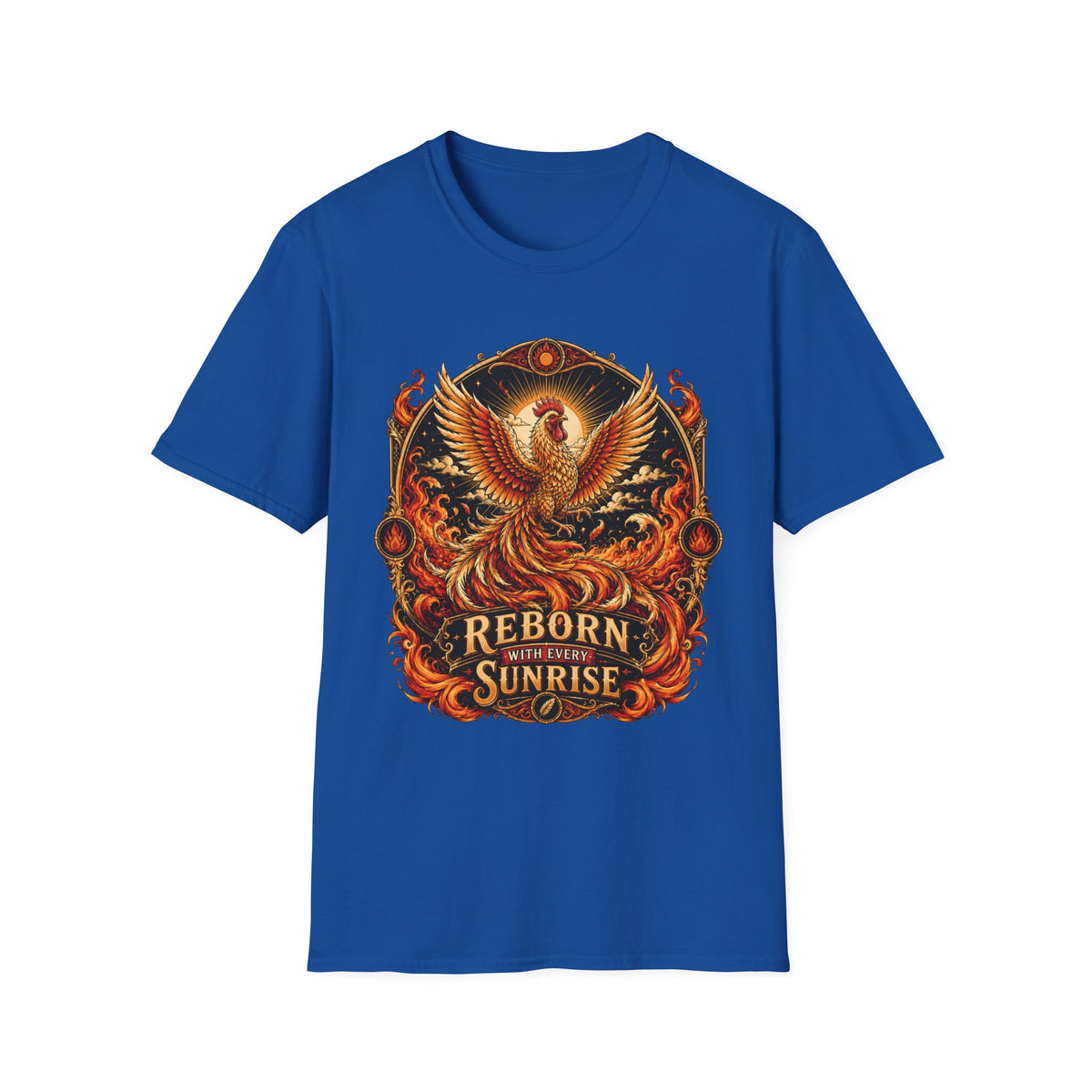 Rise With the Sun Rhode Island Red T-Shirt — Phoenix Rooster Tee