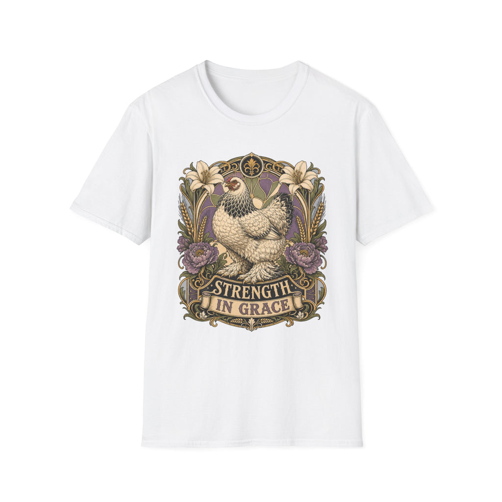 Strength in Grace Brahma Hen T-shirt, photo 2