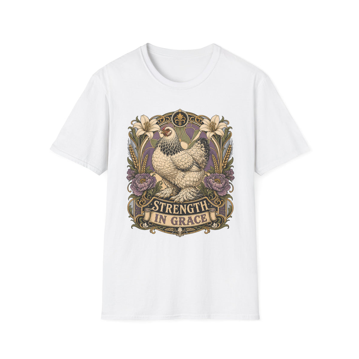 Strength in Grace Brahma Hen T-shirt, photo 2