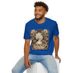 Crowned by Nature Polish Chicken T-Shirt — Vintage Botanical Hen Tee