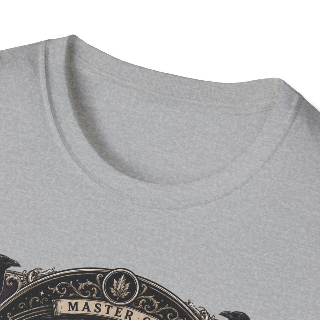Master of Midnight Feathers Ayam Cemani T-Shirt — Gothic Rooster Graphic Tee