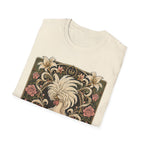 Crowned by Nature Polish Chicken T-Shirt — Vintage Botanical Hen Tee