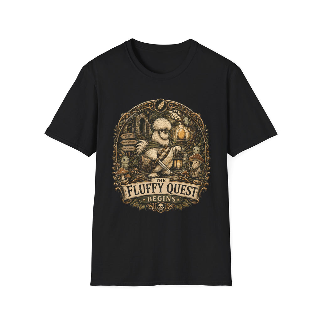 Quest for the Golden Egg Silkie T-Shirt — Enchanted Wood Adventure Tee