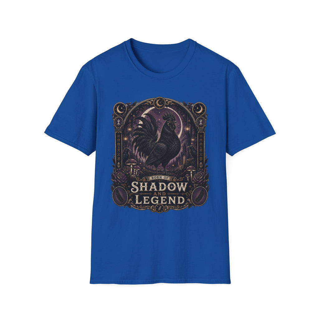 Shadow and Legend Ayam Cemani T-Shirt — Gothic Emblem Rooster Tee