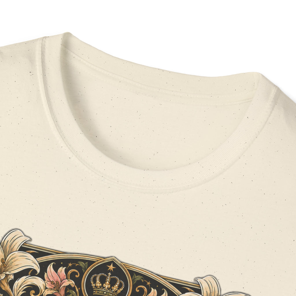 Crowned by Nature Polish Chicken T-Shirt — Vintage Botanical Hen Tee