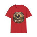 Jersey Giant Heritage Badge T-Shirt — America's Largest Breed Rooster Tee