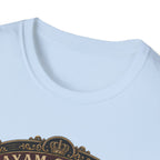 Ayam Cemani Heritage Badge T-Shirt — Rare All-Black Rooster Graphic Tee