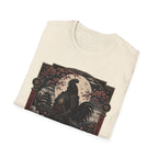 Shadow Samurai Ayam Cemani T-Shirt — Moonrise Warrior Rooster Tee