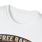 Free Range Road Crew Brahma T-Shirt — Biker Rooster Graphic Tee