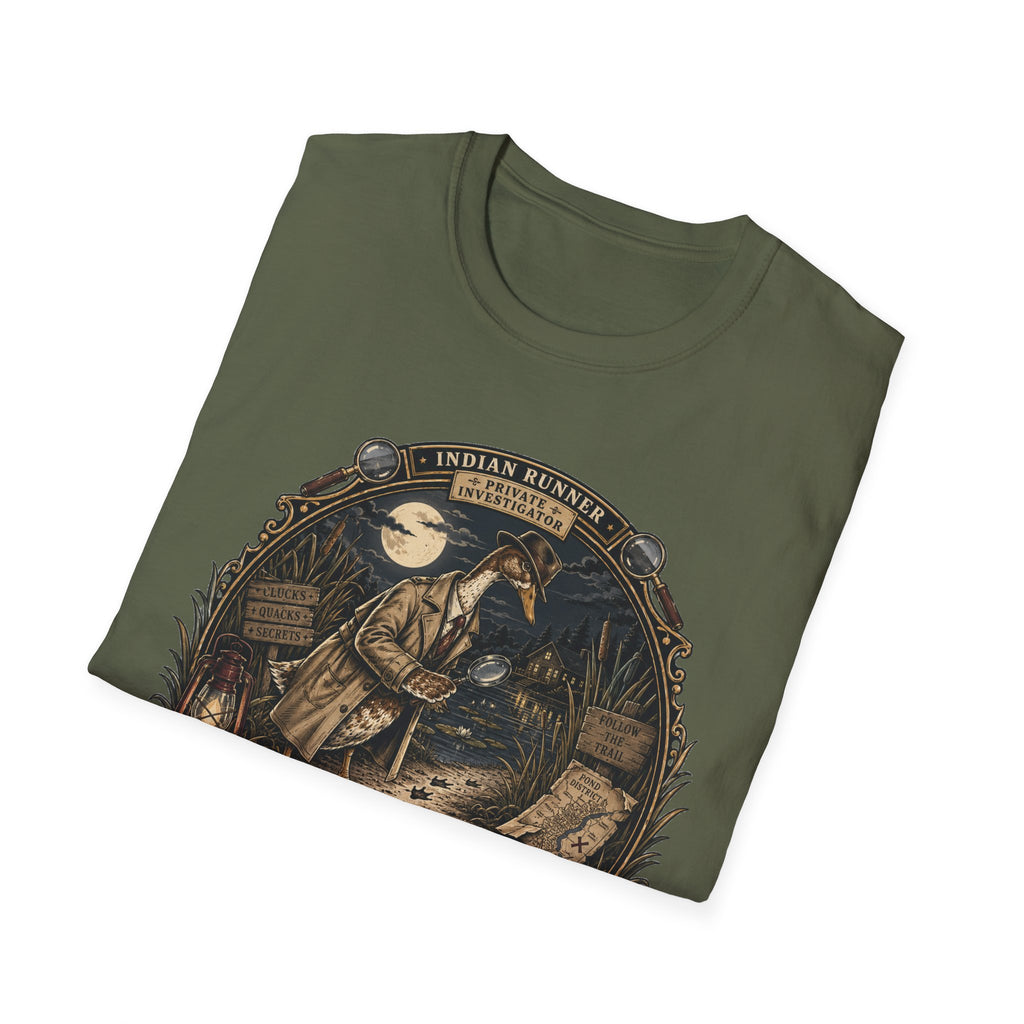 The Case of the Missing Breadcrumbs T-Shirt — Indian Runner Duck Mystery Tee