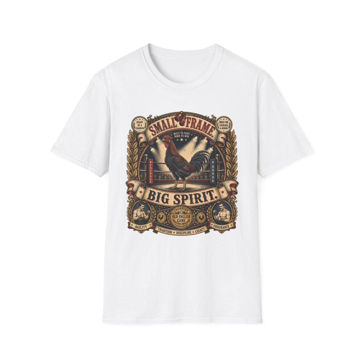 Champion of the Ring Old English Game T-shirt, photo 2