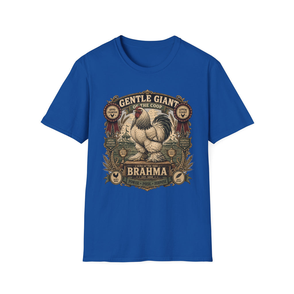 Gentle Giant Heritage Brahma T-Shirt — Prize Rooster Badge Tee