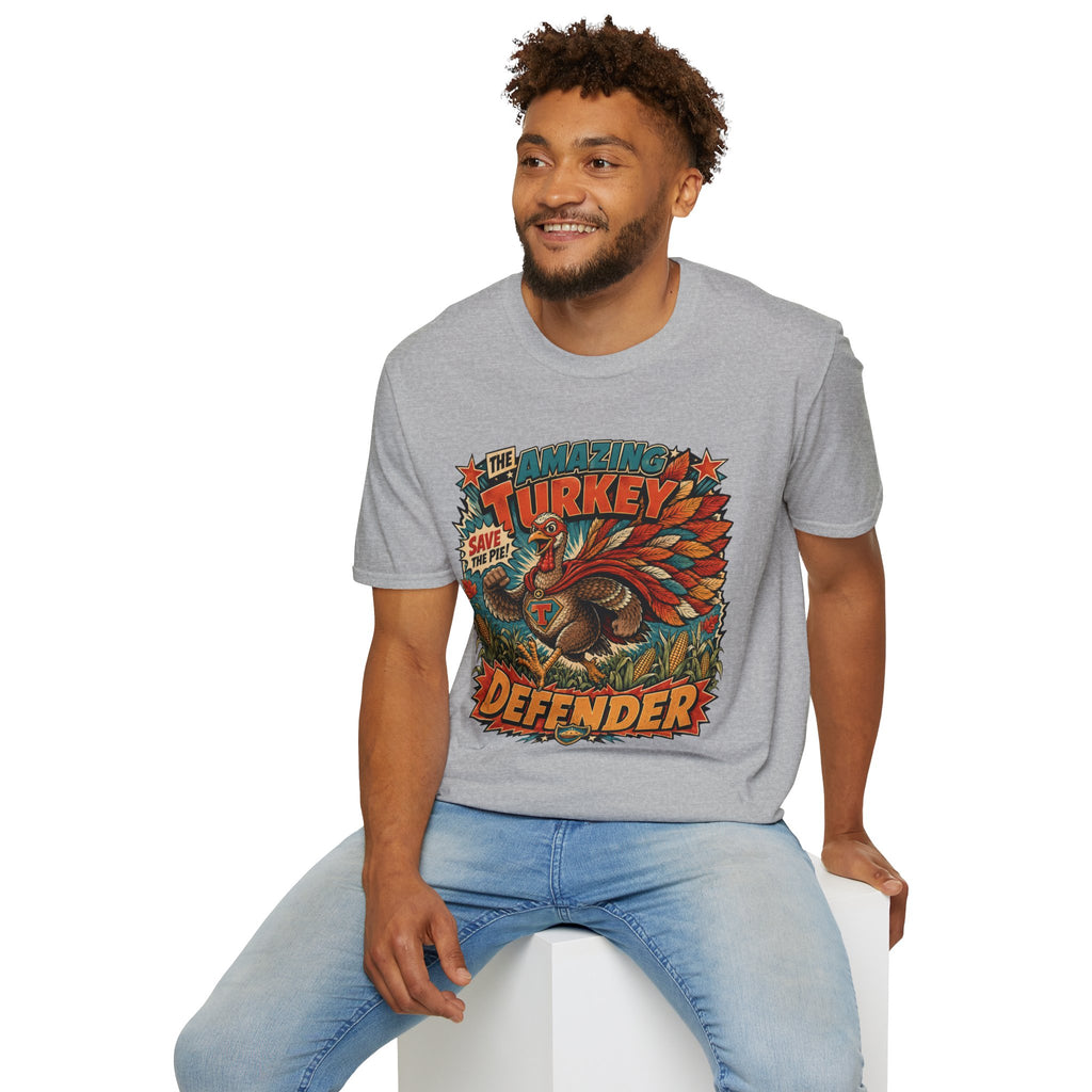 The Amazing Turkey Defender Tee — Save the Pie!