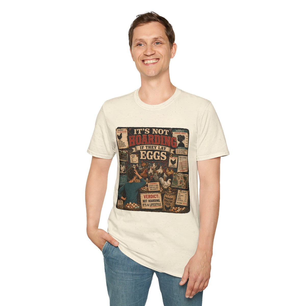 It's Not Hoarding If They Lay Eggs T-Shirt — Chicken Conspiracy Board Tee