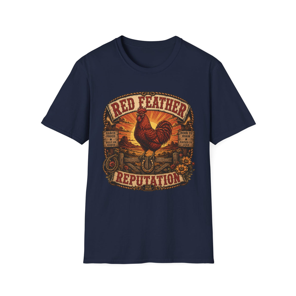 Red Feather Ranch Emblem Rhode Island Red T-shirt, photo 5