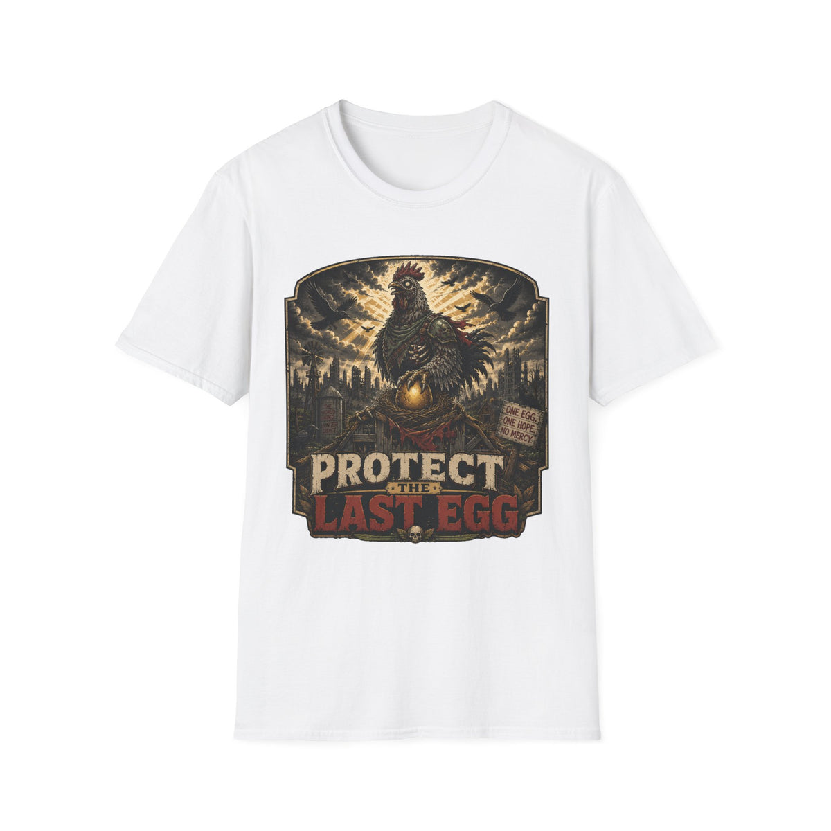 Protect the Last Egg Zombie Chicken T-shirt, photo 2