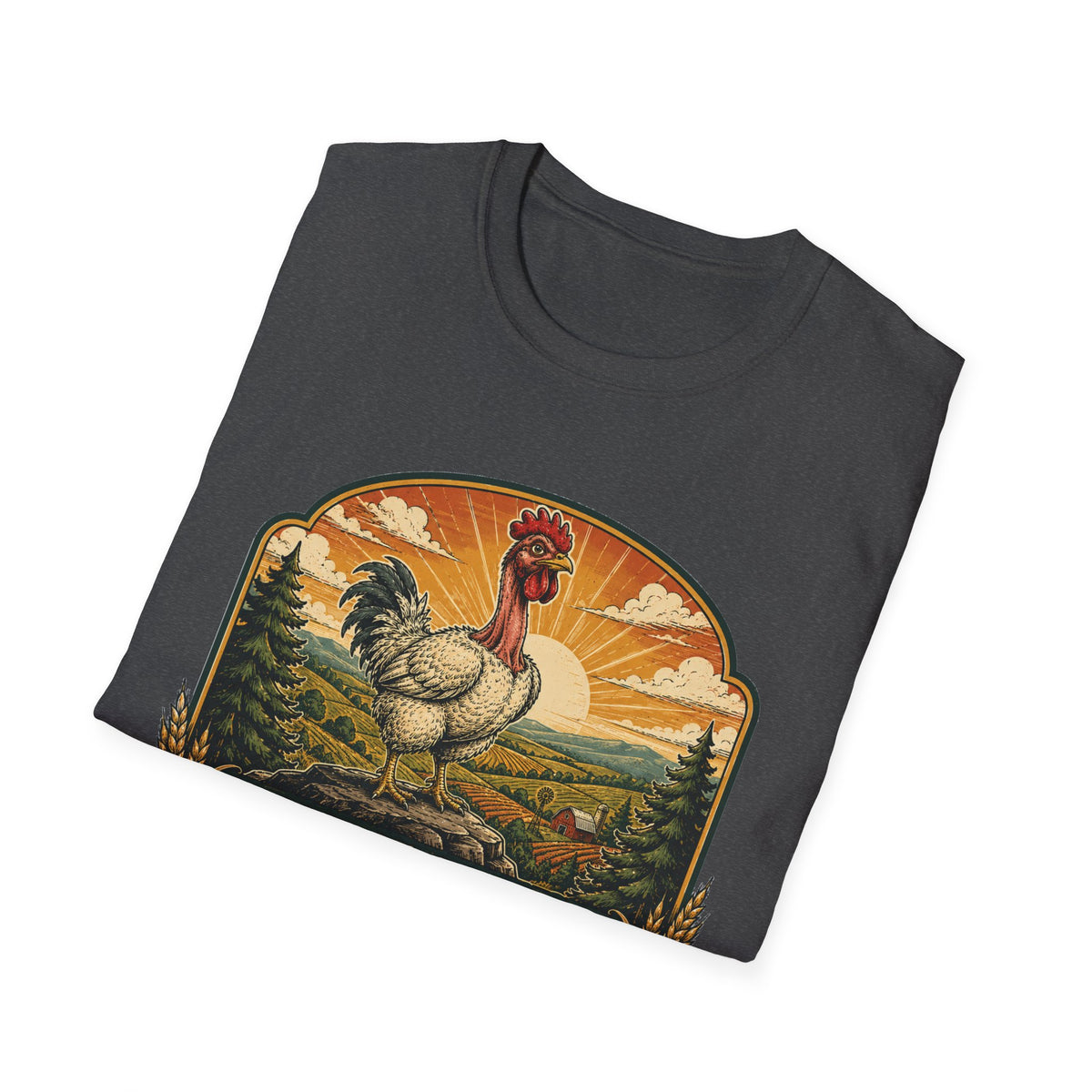Bare Neck National Park Emblem T-Shirt — Naturally Ventilated Rooster Naked Neck Turken Tee