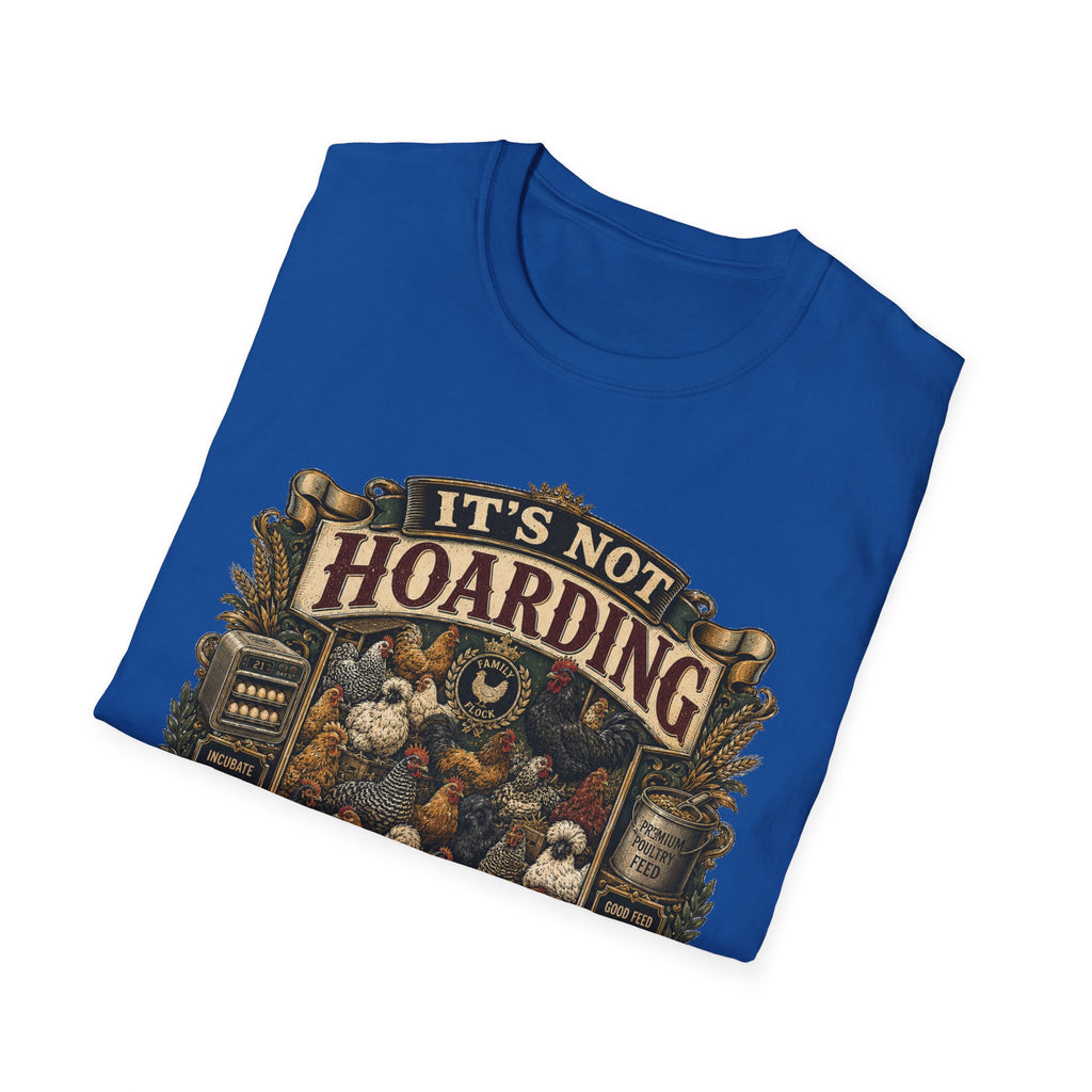 Family Flock Heritage T-Shirt — It's Not Hoarding If They Lay Eggs Tee
