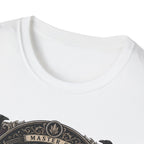 Master of Midnight Feathers Ayam Cemani T-Shirt — Gothic Rooster Graphic Tee