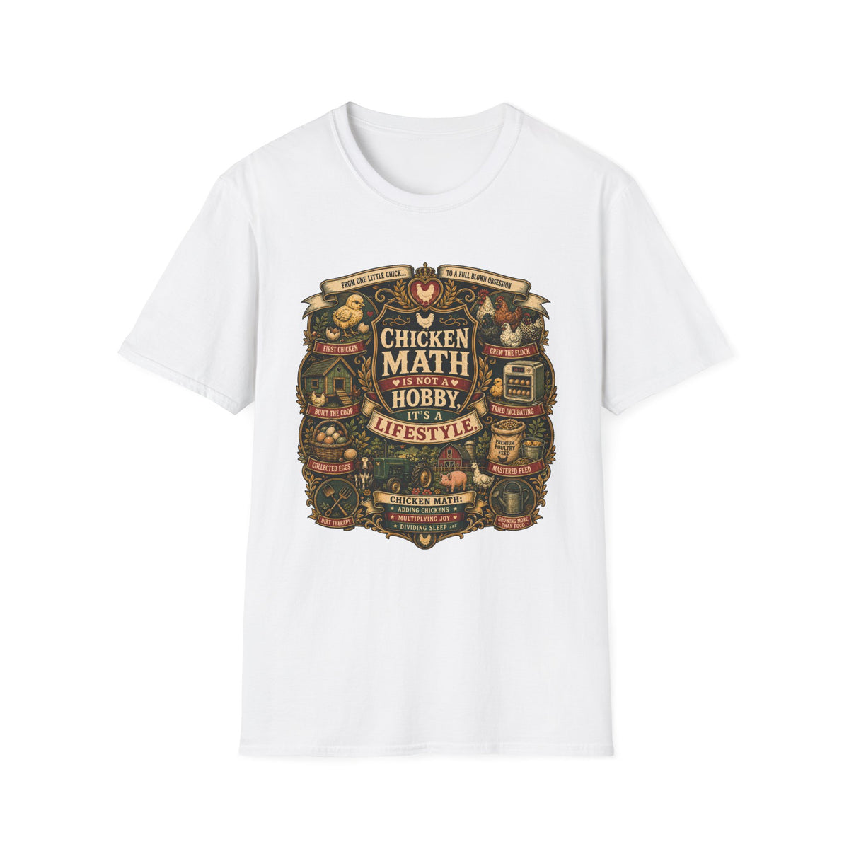 Chicken Math Is Not a Hobby It's a Lifestyle T-shirt, photo 2