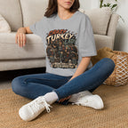 Crazy Turkey Lady Grunge Tee — Turkeys Before People