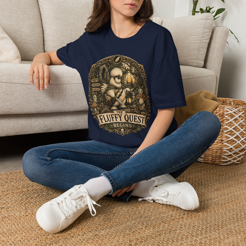 Quest for the Golden Egg Silkie T-Shirt — Enchanted Wood Adventure Tee
