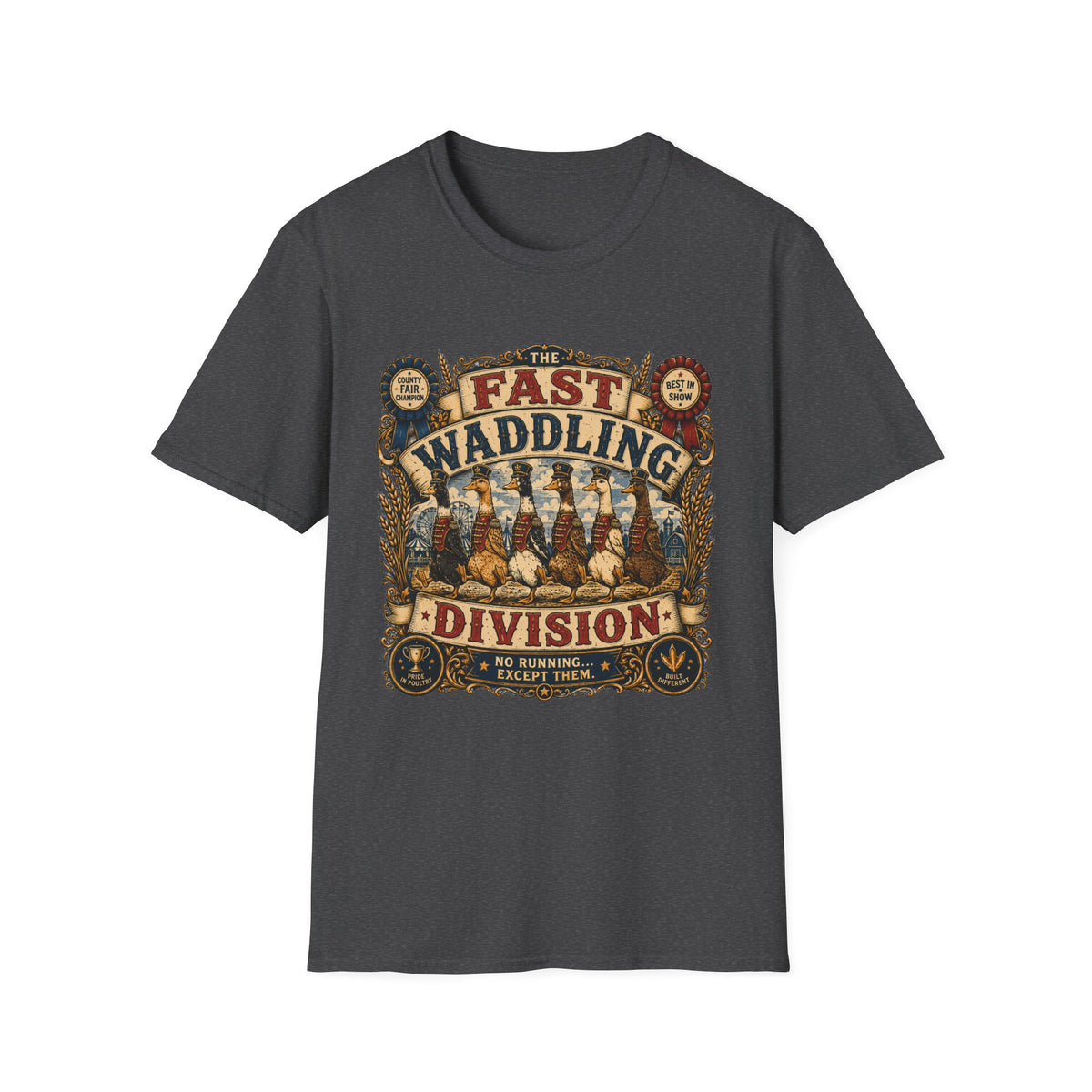 Fast Waddling Division Indian Runner T-shirt, photo 7