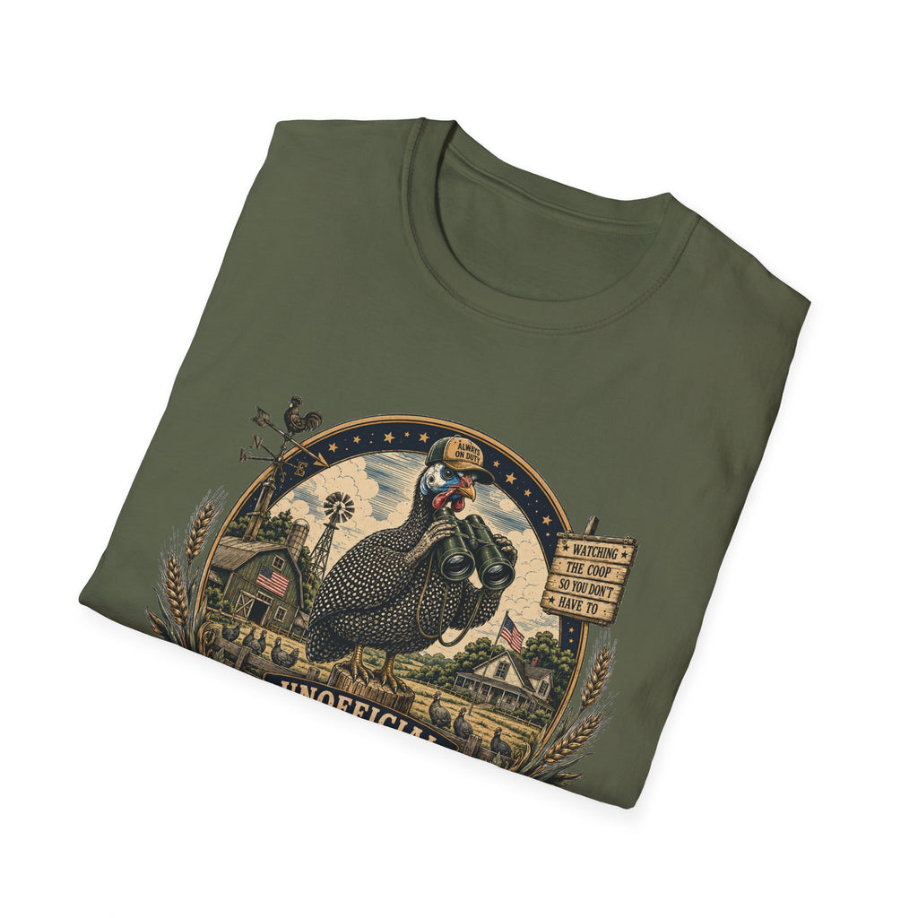 Guinea Fowl Neighborhood Watch T-Shirt — Watching The Coop So You Don't Have To Tee