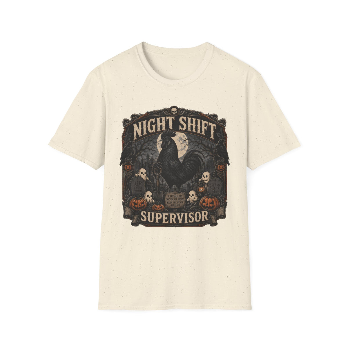Night Shift Supervisor Ayam Cemani T-shirt, photo 5