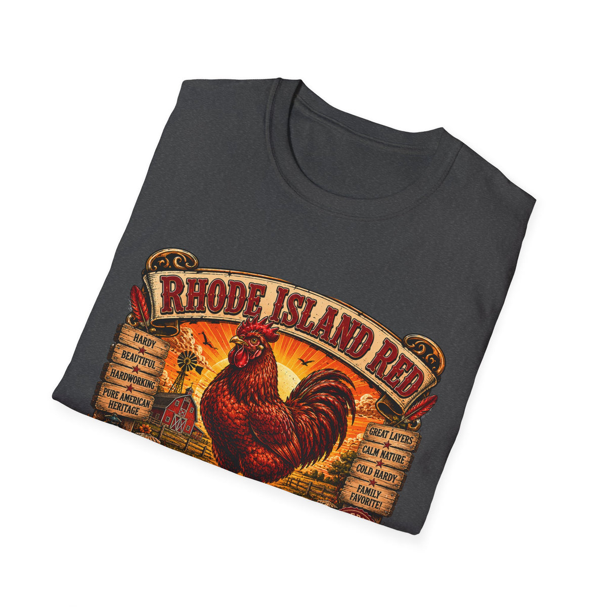 Rhode Island Red Reputation T-Shirt — Heritage Breed Graphic Tee